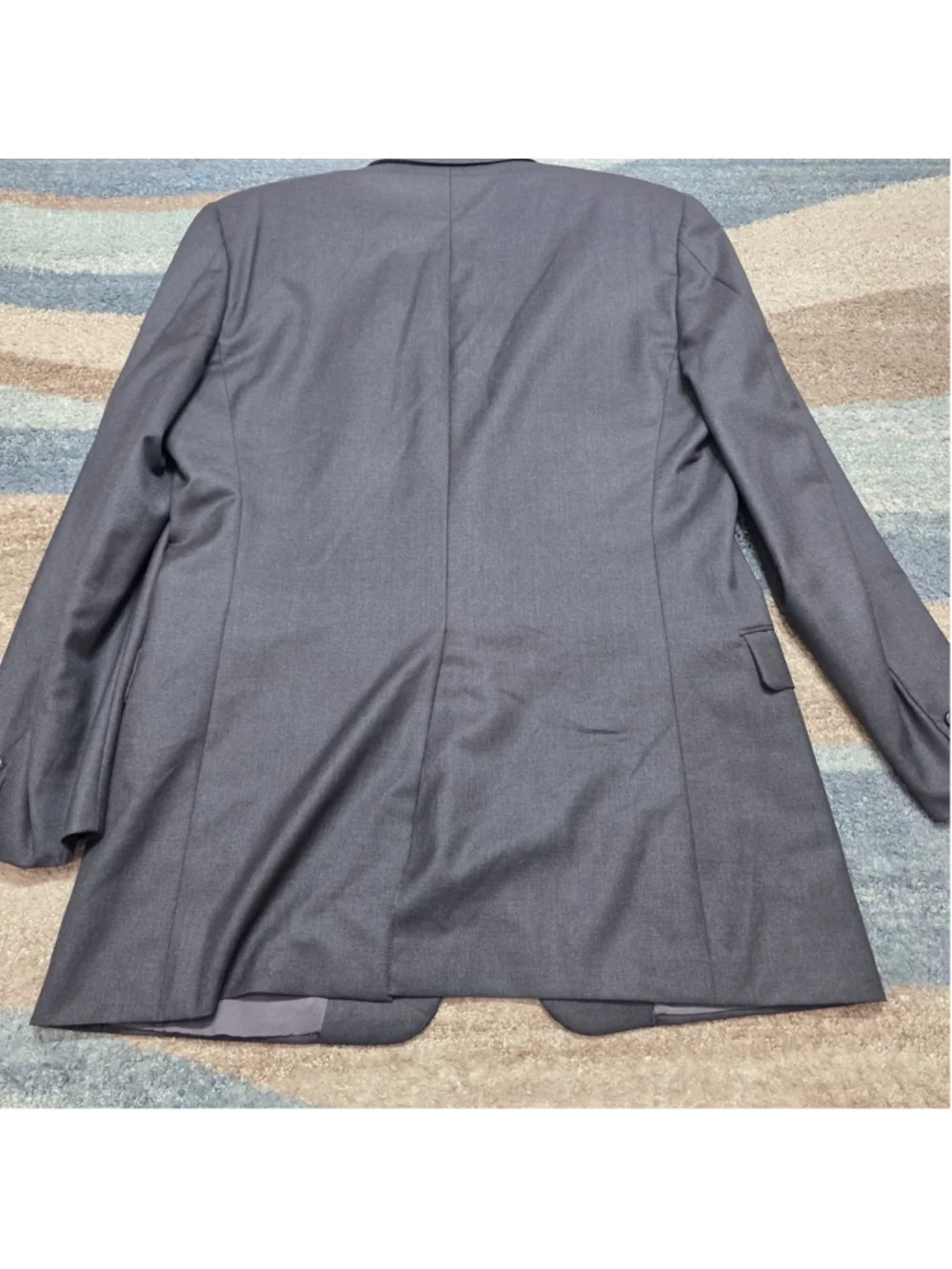 Hickey Freeman Blazer Mens 42L Gray Wool Suit Jacket Loro Piana Nordstrom USA